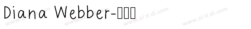 Diana Webber字体转换